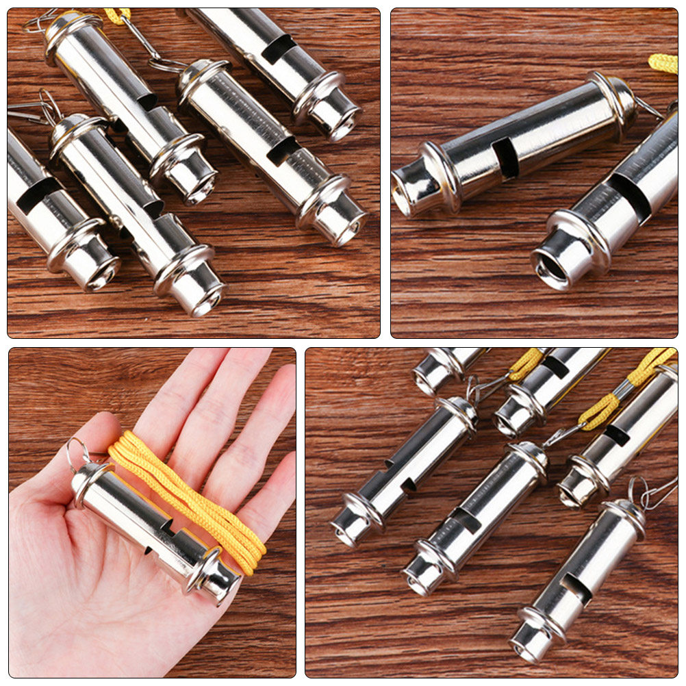 Emergency Whistle Loud - 3Pcs 야외 생존 호루라기 스테인레스 스틸