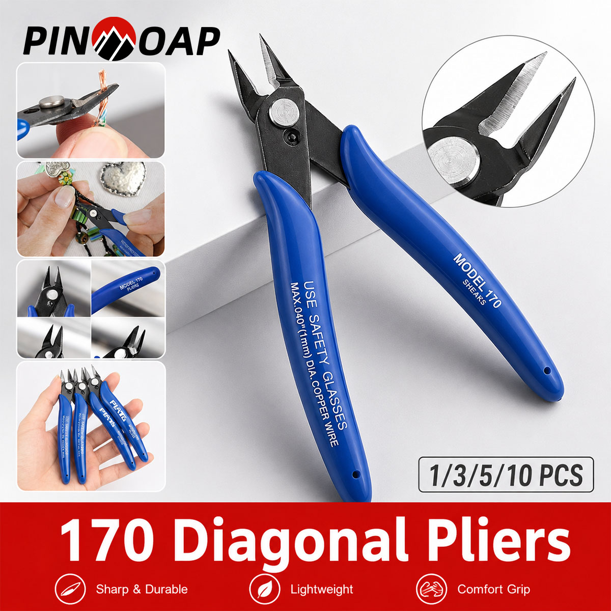Multi Tool Plier - PINMOAP 170 다용도 플라이어, 고강도 스틸